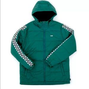 NEW VANS MEN'S WOODRIDGE JASPER GREEN/CHECKERBOARD